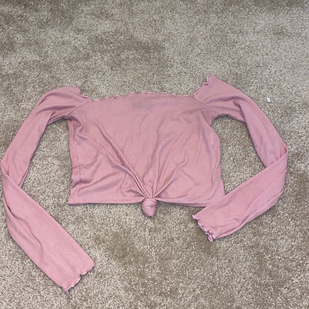 Pink off the shoulder top
